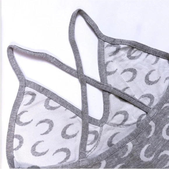 "Dreamy" Moon Printed Gray Romper - Small, Medium & Large - Picture 5 of 5